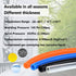 Feelers Pneumatic PU Tubing, 5/32"OD Hose for Air Compressor Water Fluid Transfer, Clear (16.4 ft)