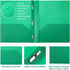 Cholemy 36 Pcs Plastic Pocket Folders, Letter Size, 2 Heavy Duty Pockets, Bulk File Folders with Fasteners