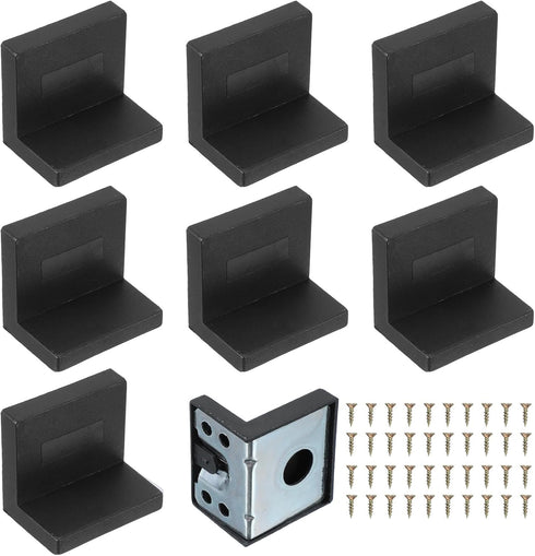 PATIKIL Metal Corner Braces, 8 Pack L-Shape Bracket Right Angle Board Holder