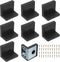 PATIKIL Metal Corner Braces, 8 Pack L-Shape Bracket Right Angle Board Holder