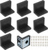 PATIKIL Metal Corner Braces, 8 Pack L-Shape Bracket Right Angle Board Holder