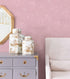 512inL 17.7inW Pink Wallpaper Silk Embossed Floral Pink Contact Paper Peel and Stick Self Adhesive Wallpaper