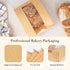 Foranda 100 Pack 7x311 Inches Small Paper Bread Bags for Homemade Bread, Resealable Tin Tie Tab Bakery Bags with Window