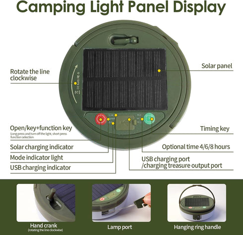 Glowmate 4 1 8 32.8FT) in Camp Light Camping String Lights with Modes Rechargeable Waterproof Retractable String Lights
