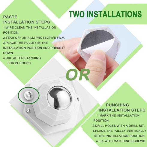 8 Pack Self Adhesive Caster Wheels, 360° Rotation Mini Wheels for Small Appliances, Stainless Steel Rollers