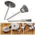 60 Pieces Wire Cup Brush Set, Vankcp Power Rotary Tool Buffing Wheels Small Wire Brushes for Drill