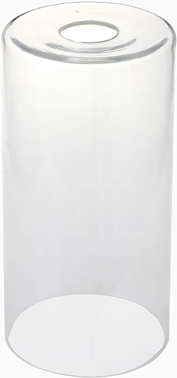 GoLucky Clear Glass Shade Accessory - Glass Lamp Fixture Replacement - Clear Cylinder