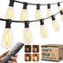 addlon 50FT LED Outdoor String Lights with Remote Waterproof Patio Lights with