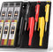 Nicpro 3 Pack Carpenter Pencil with Sharpener & Cap, Mechanical Pencils with 39 Refills, Heavy Duty Woodworking