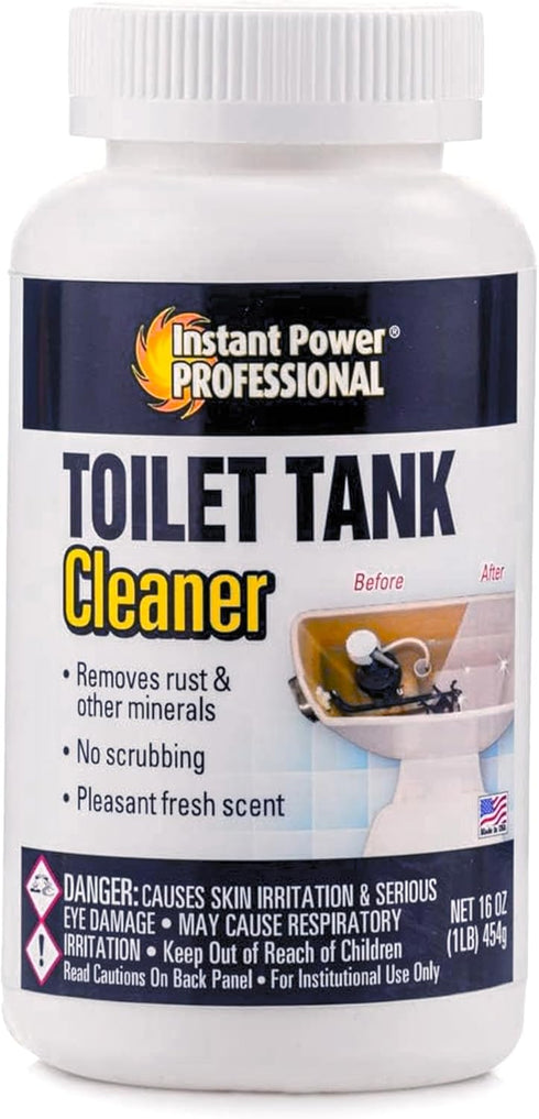 Instant Power Professional Toilet Tank Cleaner - Bathroom Toilet Cleaning Powder, Removes