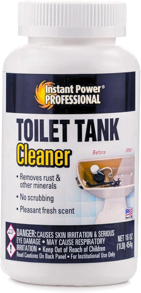 Instant Power Professional Toilet Tank Cleaner - Bathroom Toilet Cleaning Powder, Removes