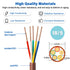 18/5 25FT 18 5 Thermostat Wire - Solid Copper Gauge Conductor Power Circuit Cable for Heating & air Conditioning