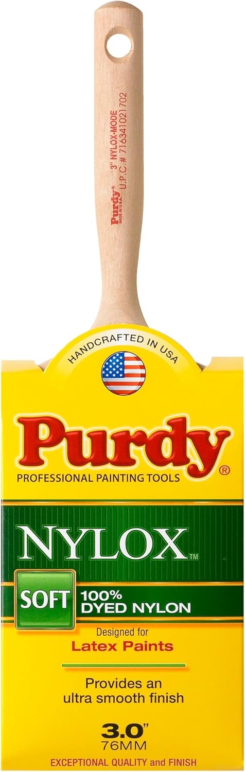 Purdy 3 inch Nylox Series Mode Flat Trim Paint Brush, 144228230