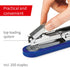 Novus B2 Compact Stapler, 25 Sheet Capacity, Precision Staple Guide, German Engineered, Blue, 10 Year Warranty