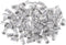 Keadic 100Pcs M5 Metric Rivet Nuts, Aluminum Flat Head Threaded Insert Nutserts for Automotive and Furniture Decoration