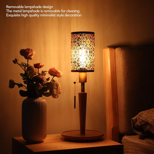 E27 E26 HYWHUYANG Lamp Shade, Hollow Carving Lamp Shade, Metal Cylindrical Circular Lamp Shade, Detachable Decorative