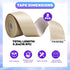 2 Rolls Waterproof Self Adhesive Caulk Tape, 1.5" x 10.5Ft, Beige Sealing Strip for Bathroom, Kitchen, Shower, Bathtub