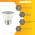 Sunlite 45163 LED PAR16 Short Neck Recessed Spotlight Bulb, 7 Watt, 550 Lumens, Dimmable - 6 Count