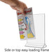 8 Pack 5x7 Inch Counter Marketing Holders Sign Holder Double Sided Top Load Clear Acrylic Menu Price List or Notice