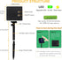 2Pack 500LED 180FT 8 IP65 Upgrade Solar String Lights for Outside, Solar Christmas String Lights Outdoor with Modes