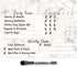 Dry Erase Whiteboard Task Planner, Removable Adhesive Decal, Fine-Tip Magnetic Marker Included (9 x 12 in, Marble)