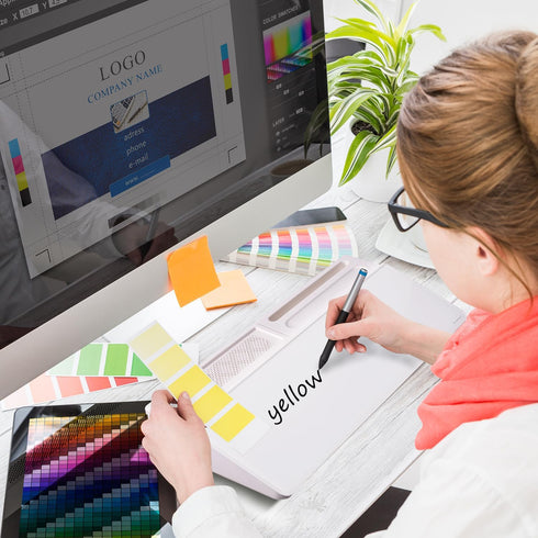 Small Glass Desktop Whiteboard, Dry-Erase Board with Aromatherapy and Desk Organizers for Office