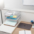 STORi STAX Clear Plastic Stackable Organizer Drawer, 12.5-Inches Wide for Office Desk Accessories and Letter-Size Paper