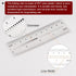 Film Flexible Ruler 4 Inch, 0.5mm Scale PET Plastic Folding Straight Ruler, Calibration Soft Measuring Tool -