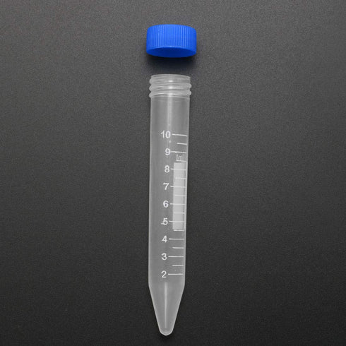 uxcell 10 Pcs 10ml Plastic Centrifuge Tubes - Graduated Micro Centrifuge Tube with Screw-on Cap for Lab Storage