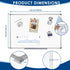 Magnetic Whiteboard 18 x 24 - Dry Erase Board for Meeting/Organizing/Displaying, Wall Mounted