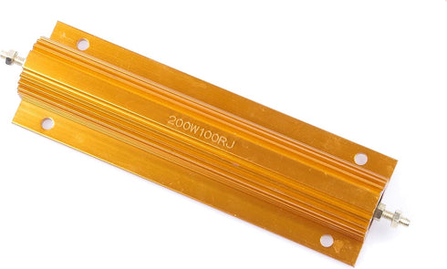 LM YN 200 Watt 5% Wirewound Resistor - 100 Ohm Electronic Aluminium Shell Resistor Gold