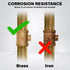 CSSU0340 3/4'' x 1/4''-Inch Reducing Tee, Brass Construction, Higher Corrosion Resistance, Economical & Easy to Install