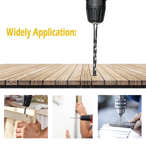Mtsooning Micro Twist Drill Bit Set, 10PCS 1.5mm HSS Micro Drill Bits for Jewelry, Plastic, Soft Metal