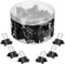 JANYUN 150Pcs Small Binder Clips 19mm/0.75 Inch Metal Paper Clamps for Office School Home Supplies (Black)
