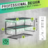 3 4 150Lbs SUNALLY Power Tool Organizer, Heavy Duty Iron, Layers Storage Rack with Drill Holders, Floating Tool Shelf