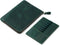 Genuine Leather Zip Pen Case - Creative 7 Slots with Removable Pen Tray Holder (Green)