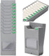 AMANO 7 inch Out(10 Plastic Timecard Rack, Retractable Time Cards Holder Cards, Wall Mount Attendance Time Payroll