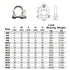 M8 Bow Shackle Anchor Shackle - Stainless Steel 304 D Ring Shackle with Cotter Pin for Material Handling (Pack of 4)