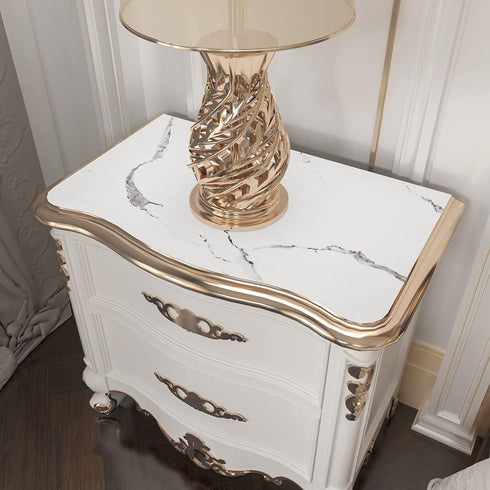 Stickyart White Marble Wallpaper Peel and Stick Thick Marble Contact Paper for Bathroom Countertops, 12"x160" Removable
