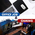 TONOS Black Mouse Pad, 11 x 8.7 in. Basic Computer Mouse Pad with Stitched Edges & Non-Slip Rubber Base
