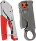 Coax Cable Crimper Tool Kit, Coaxial Compression Tool with 5PCS RG6 F Type Connector + 5PCS RG6 Coax Cable Extender