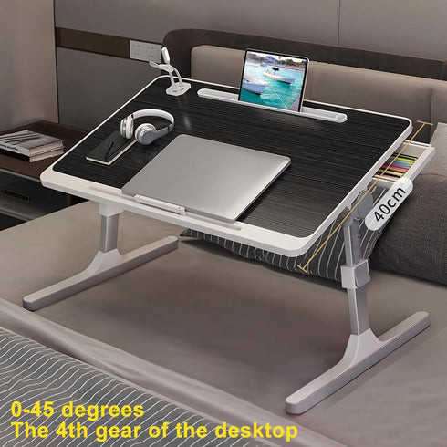 yoakaiax Laptop Desk for Bed, Height & Angle Adjustable Laptop Stand for Bed, Lap- Desk Bed Tray Table, Light Weight