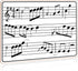 Scribbledo Dry Erase Music Staff White Boards, 9" X 12 Inch Double Sided Musical Notes Whiteboard for Kids