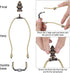 8 Inch 3 Canomo Table Lamp Kit Lamp Rewiring Kit with Harp, Lamp Pipe, Way Socket and All Parts Needed and Instructions
