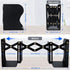 Carooyac Adjustable Metal Book Ends, Heavy Duty Decorative Bookends for Home Office, Kids Bookshelf, Magazine Holder