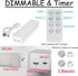 3D Dimmable Simulated Butterflies Acrylic Desktop Decoration Table Lamp Remote Color Changing Rechargeable Battery