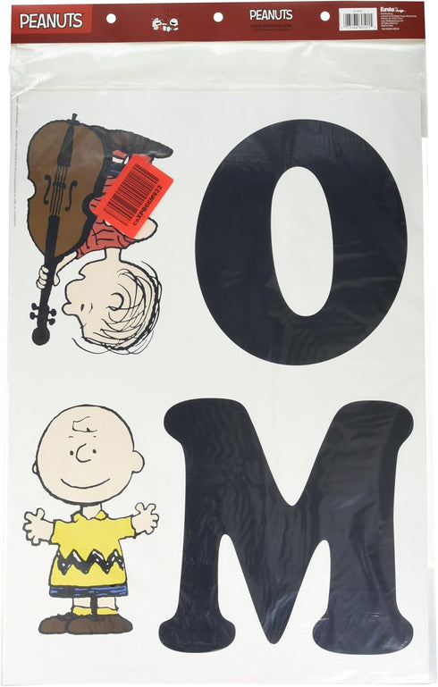 Eureka Peanuts Giant Welcome Classroom Bulletin Board Set for Teachers, 22 Pieces