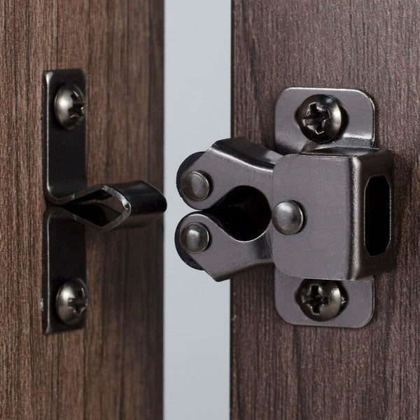 4 PCS Cabinet Latch Double Roller Catch Hardware for Kitchen Cabinet Door Latches and Catches