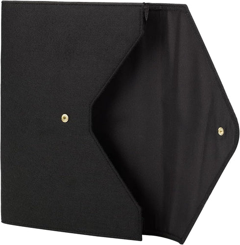 Smead Cloth Expanding File, 2" Expansion, Snap Closure, Letter Size, Black