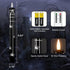 Set 4 Eldnacele Halloween Flameless Flickering Taper Candles with Remote and Timer, Battery Operated Spider Web Decal